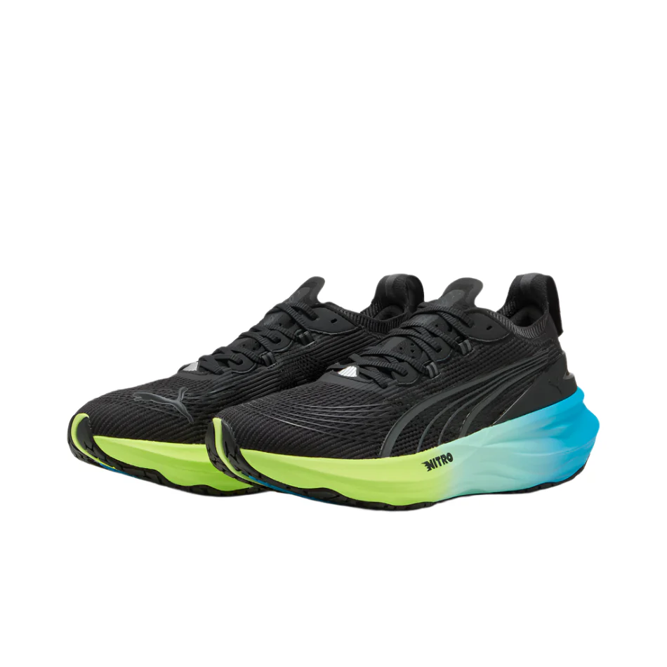 PUMA Men's Foreverrun NITRO 2 Running Shoes in PUMA Black/Fizzy Light/Speed Blue AW25 - Image 3