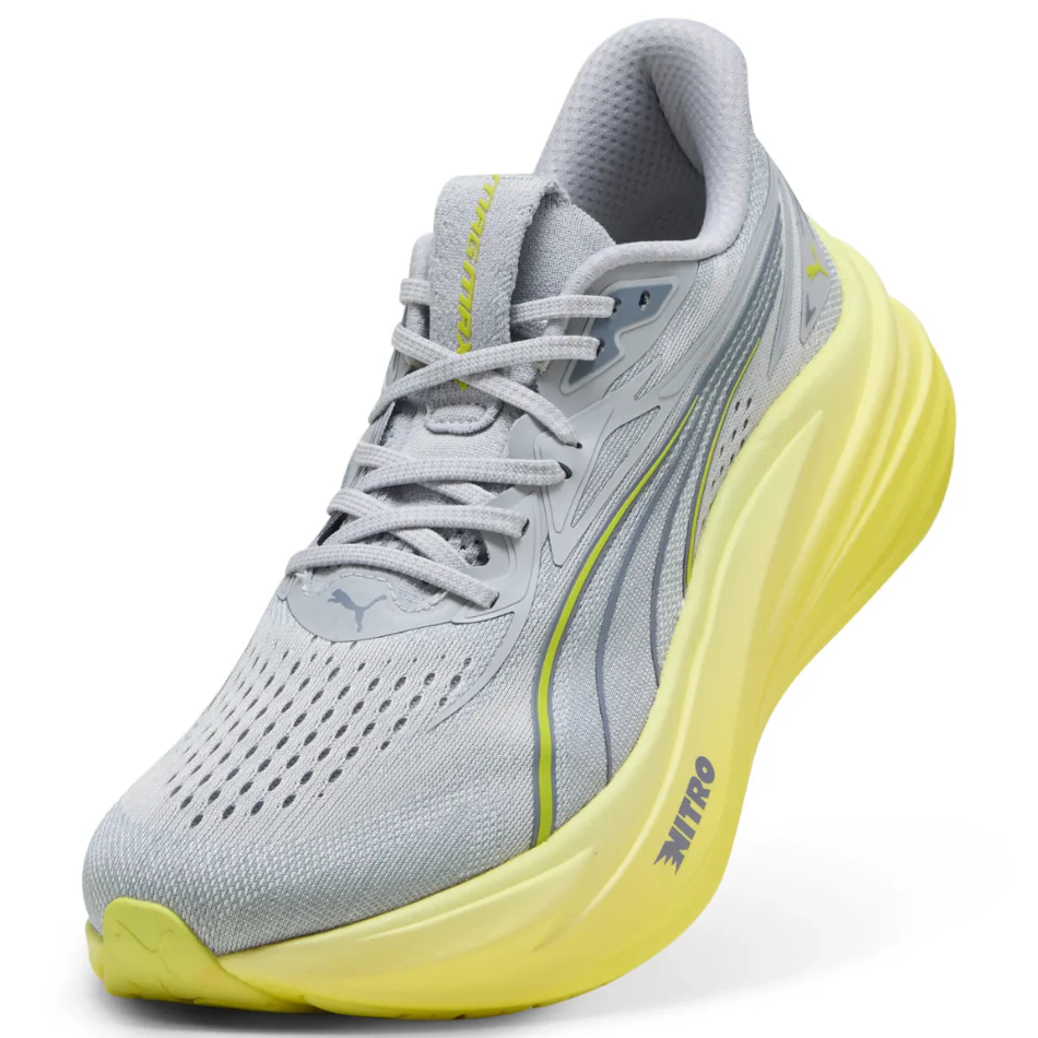 PUMA Men's MagMax NITRO 2 Running Shoes in Vibrant Silver/Lux Lime SS26 - Image 4