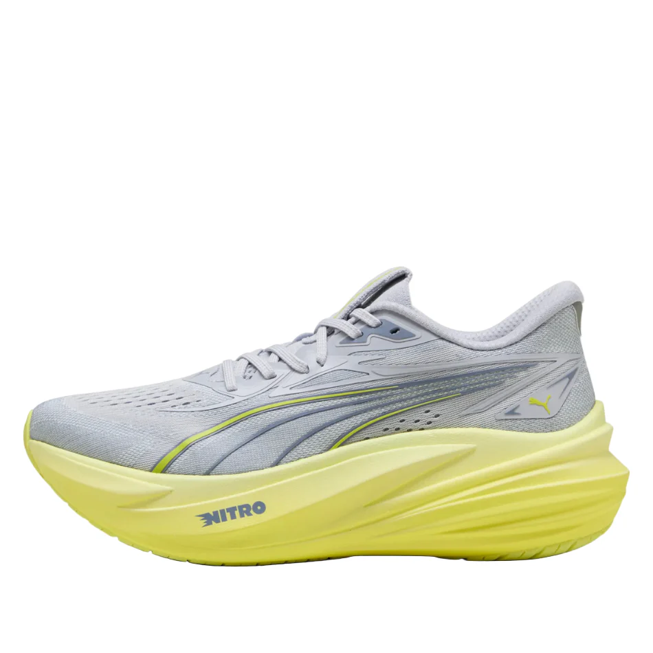 PUMA Men's MagMax NITRO 2 Running Shoes in Vibrant Silver/Lux Lime SS26 - Image 5