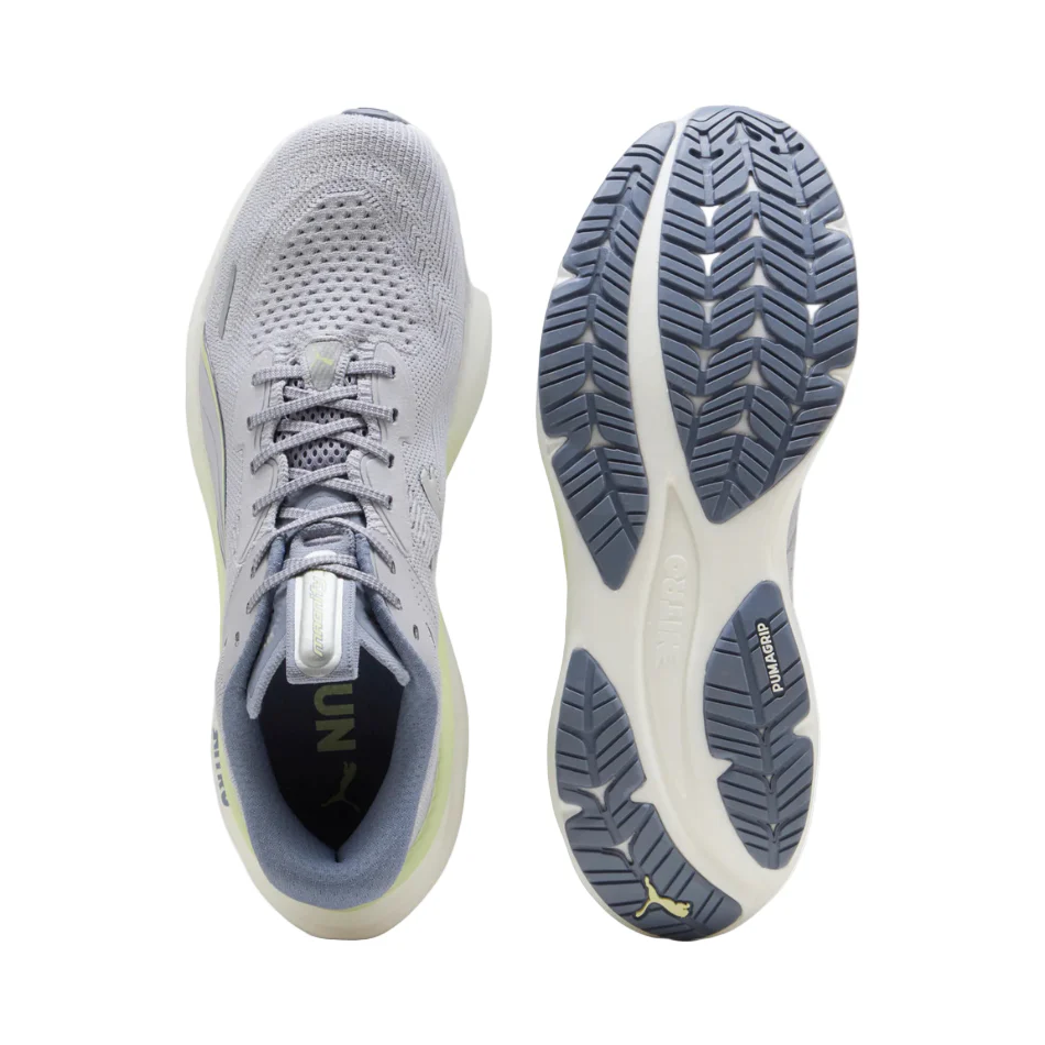 PUMA Men's Magnify NITRO 3 Running Shoes in Vibrant Silver/Apple Spritz SS26 - Image 2