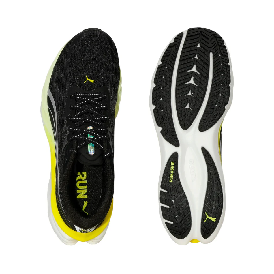 PUMA Men's Velocity NITRO 4 Running Shoes in PUMA Black/Apple Spritz SS26 - Image 2
