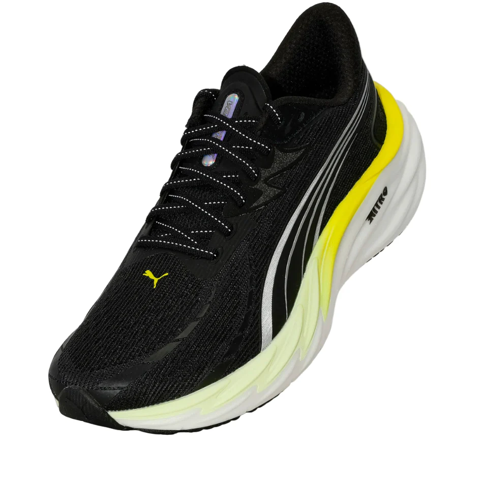 PUMA Men's Velocity NITRO 4 Running Shoes in PUMA Black/Apple Spritz SS26 - Image 4