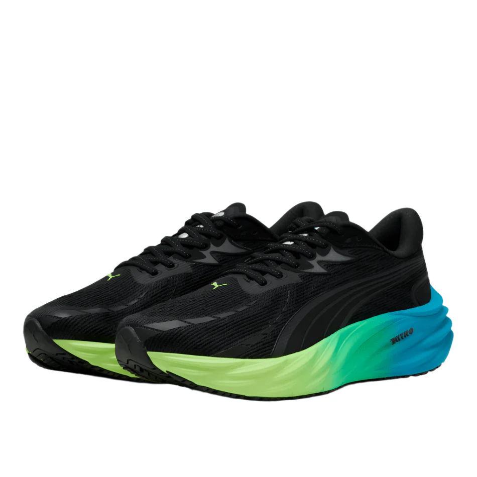 PUMA Men's Velocity NITRO 4 Running Shoes in PUMA Black/Speed Blue AW25 - Image 3