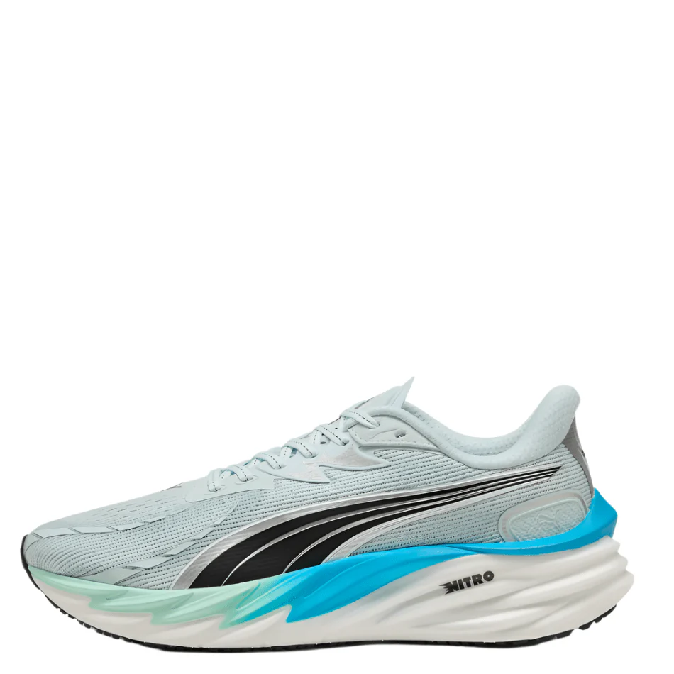 PUMA Men's Velocity NITRO 4 Running Shoes in Sea Glass/Speed Blue AW25 - Image 4