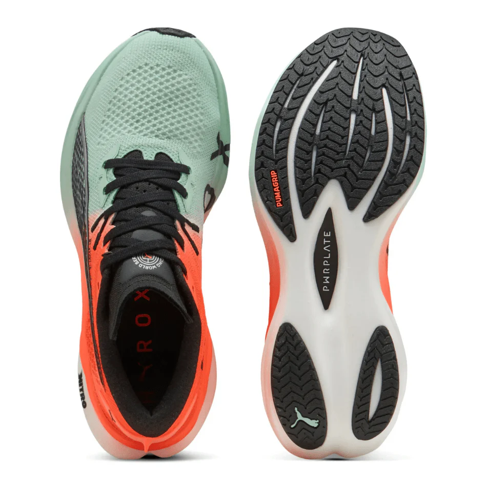 PUMA Women's Deviate NITRO 3 Hyrox Running Shoes in Mint Melt/Glowing Red AW25 - Image 2