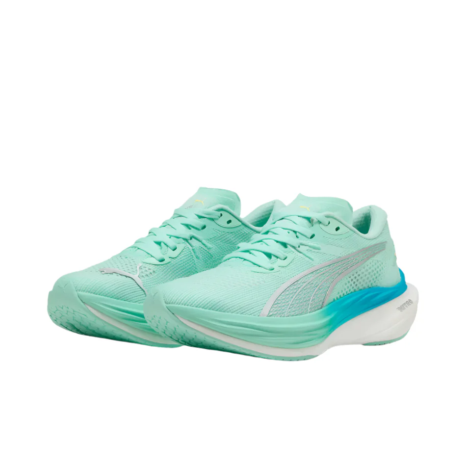 PUMA Women's Deviate NITRO 3 Running Shoes in Mint Melt/Speed Blue AW25 - Image 3