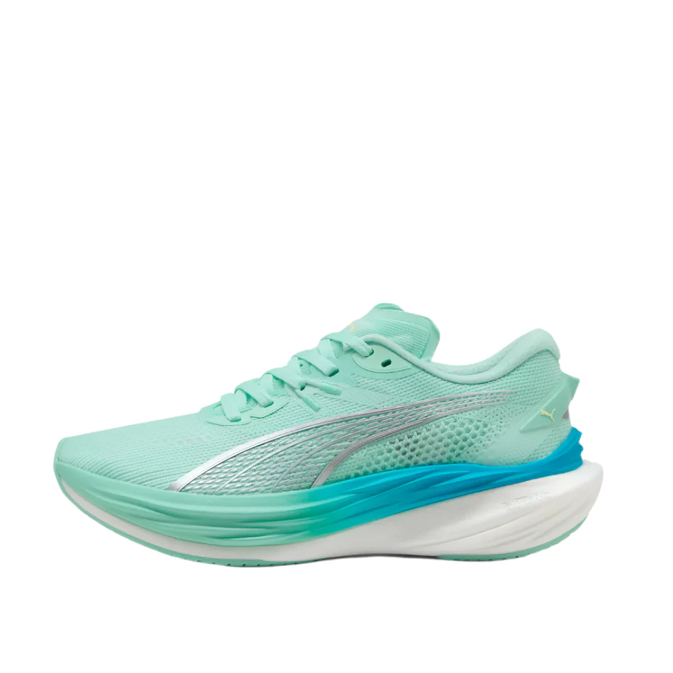 PUMA Women's Deviate NITRO 3 Running Shoes in Mint Melt/Speed Blue AW25 - Image 4
