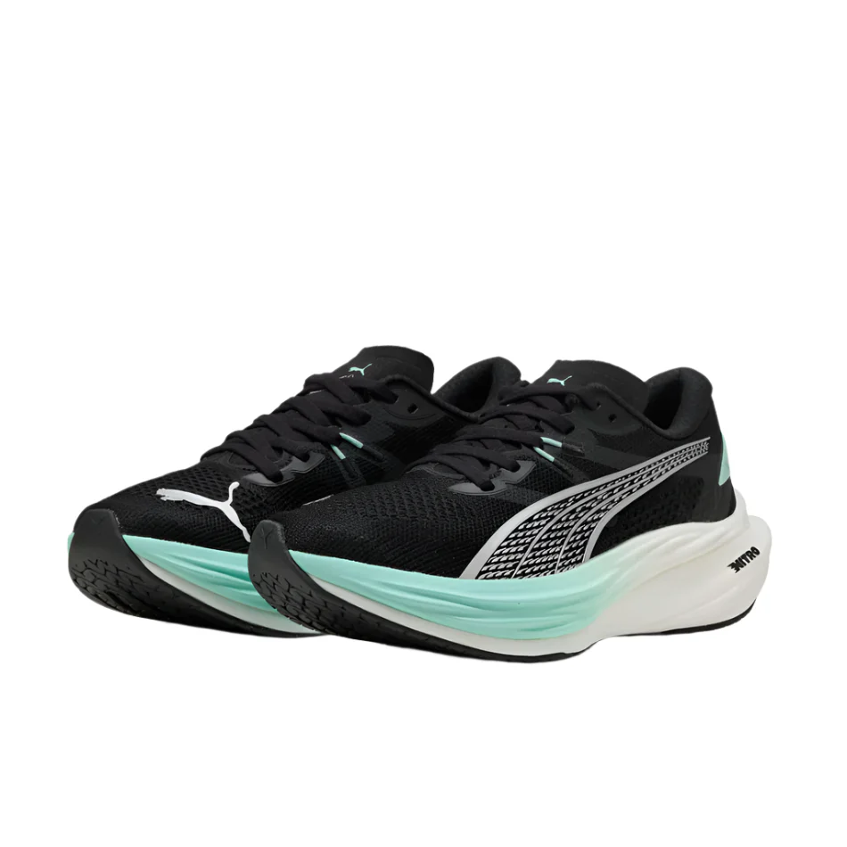 PUMA Women's Deviate NITRO 3 Running Shoes in PUMA Black/Mint Melt AW25 - Image 3