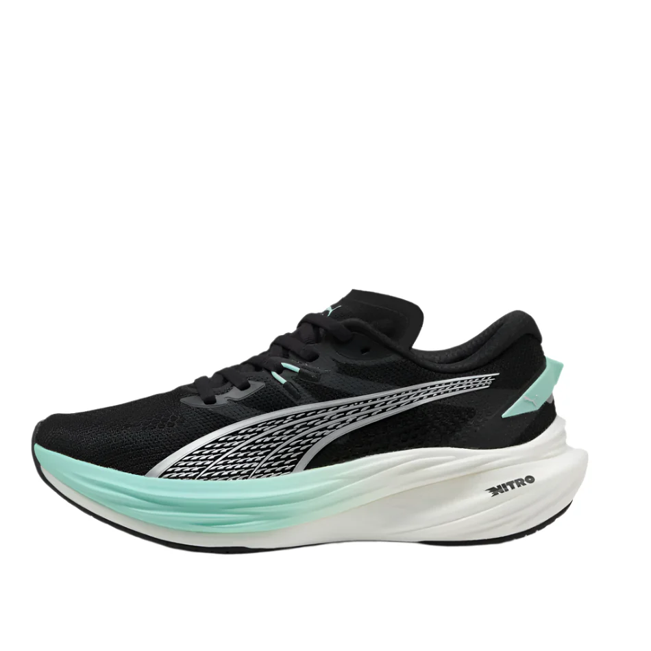 PUMA Women's Deviate NITRO 3 Running Shoes in PUMA Black/Mint Melt AW25 - Image 4