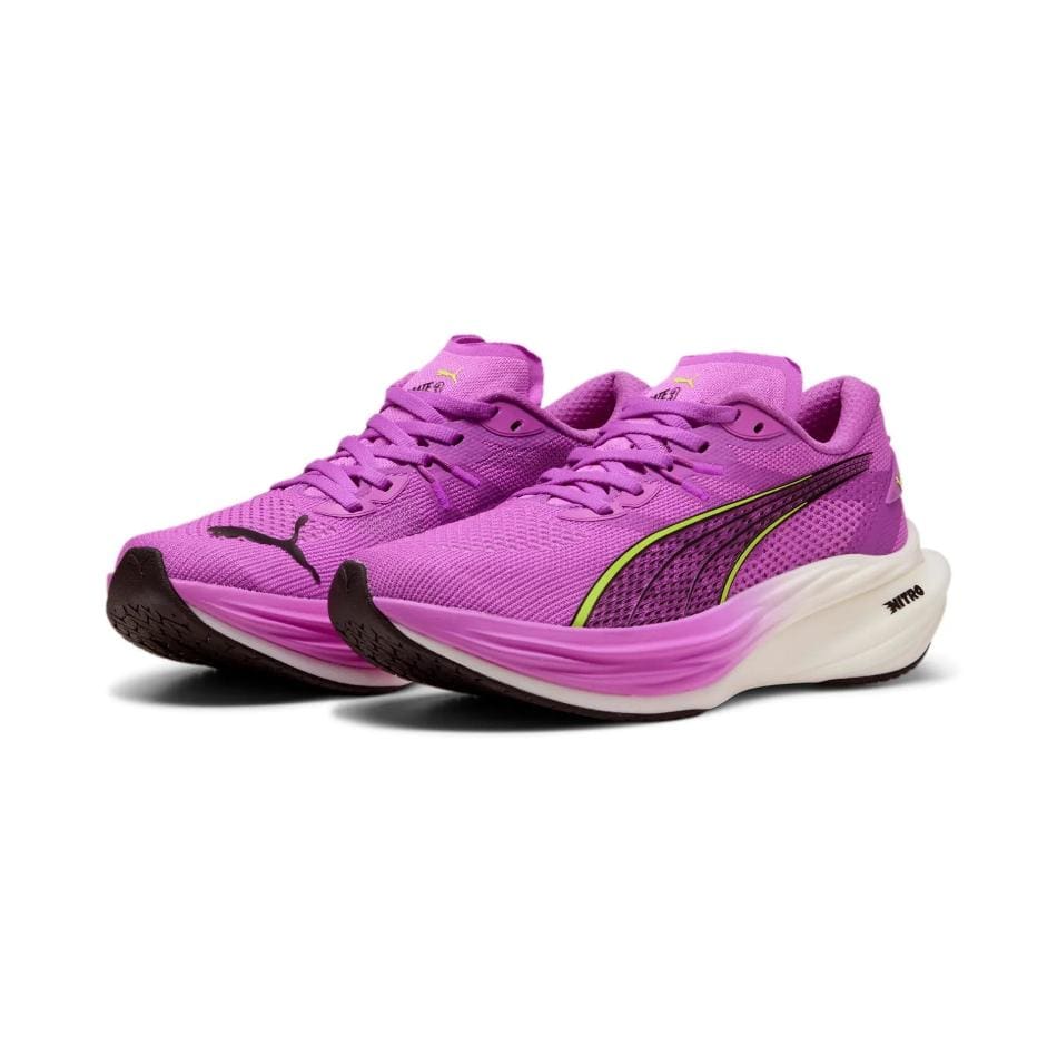 Puma Women's Deviate NITRO 3 Running Shoes in Pure Magenta/Yellow Alert/Puma White SS25 - Image 3