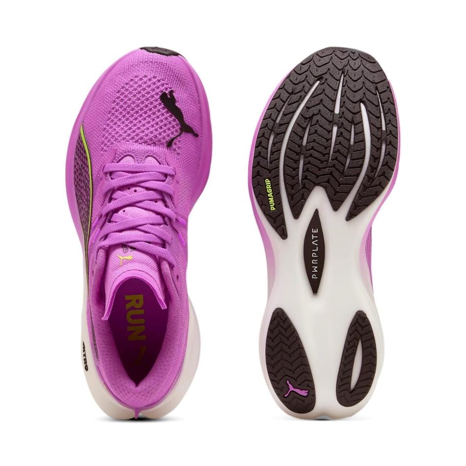 Puma Women's Deviate NITRO 3 Running Shoes in Pure Magenta/Yellow Alert/Puma White SS25 - Image 4