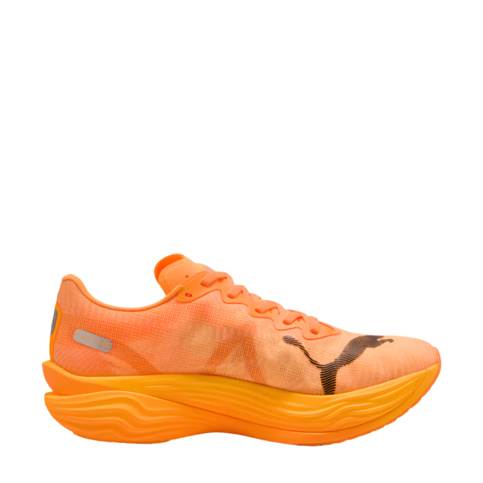 PUMA Women's Deviate NITRO Elite 3 Running Shoes in Heat Fire/PUMA Black AW25