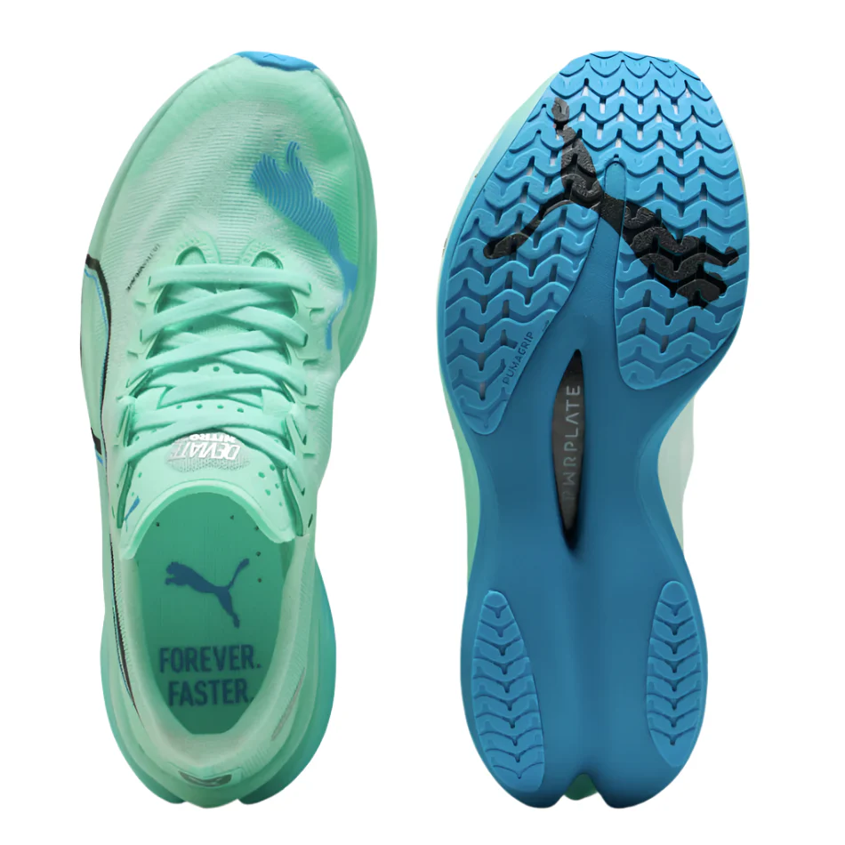 PUMA Women's Deviate NITRO Elite 3 Running Shoes in Mint Melt/Speed Blue AW25 - Image 3