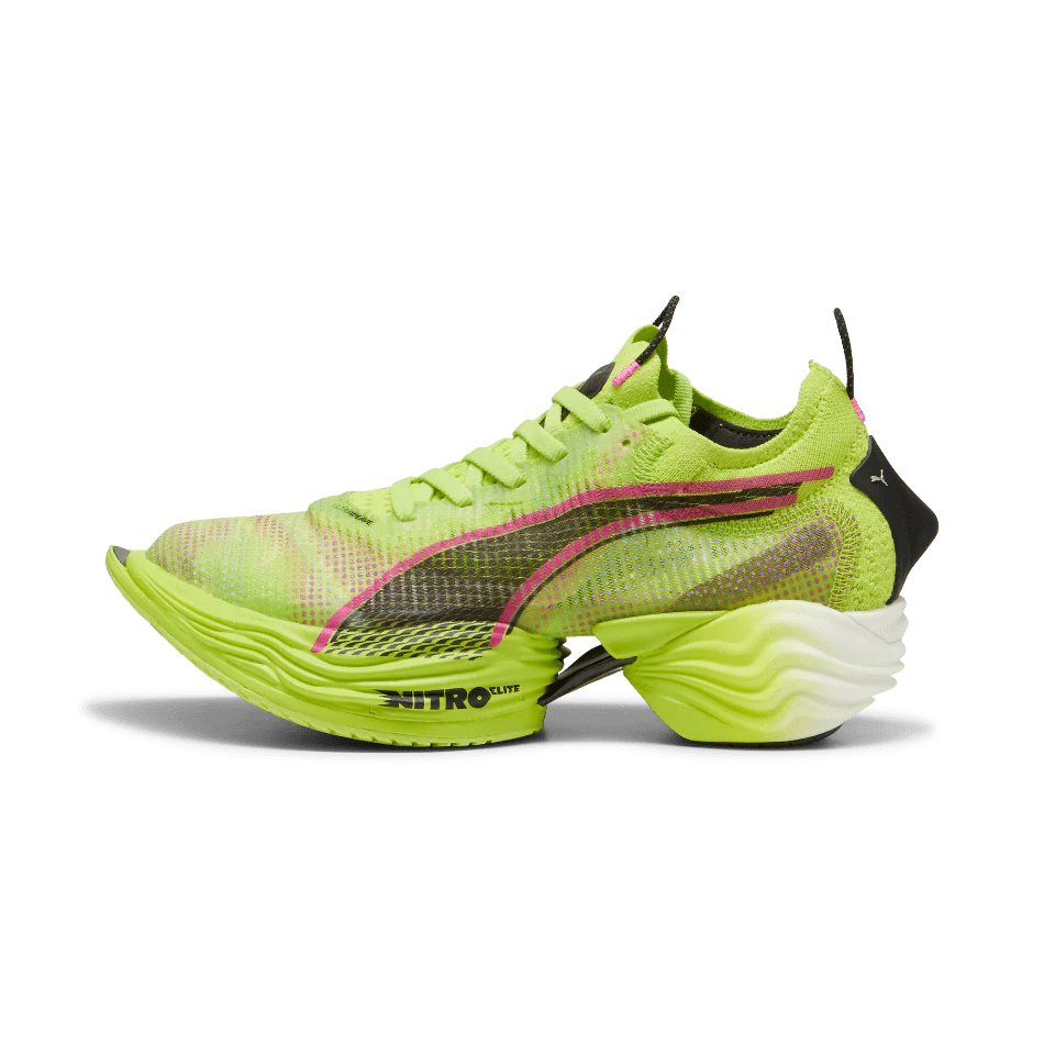 Puma FAST-R Nitro Elite 2 Psychedelic Rush Women's Running Shoes SS24 Lime Pow-Puma Black-Poison Pink - Image 4