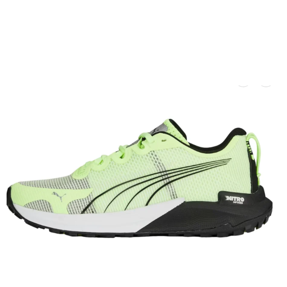 Puma Women's Fast-Trac NITRO Running Shoes in Black/Yellow SS24 - Image 2