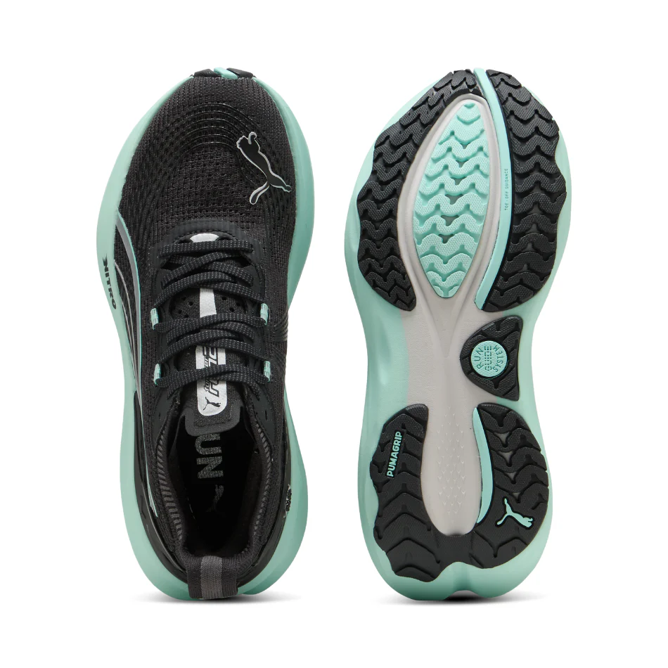 PUMA Women's Foreverun NITRO 2 Running Shoes in PUMA Black/Mint Melt AW25 - Image 2