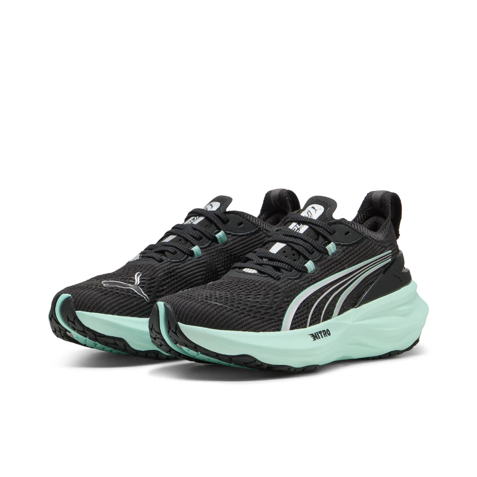 PUMA Women's Foreverun NITRO 2 Running Shoes in PUMA Black/Mint Melt AW25 - Image 3