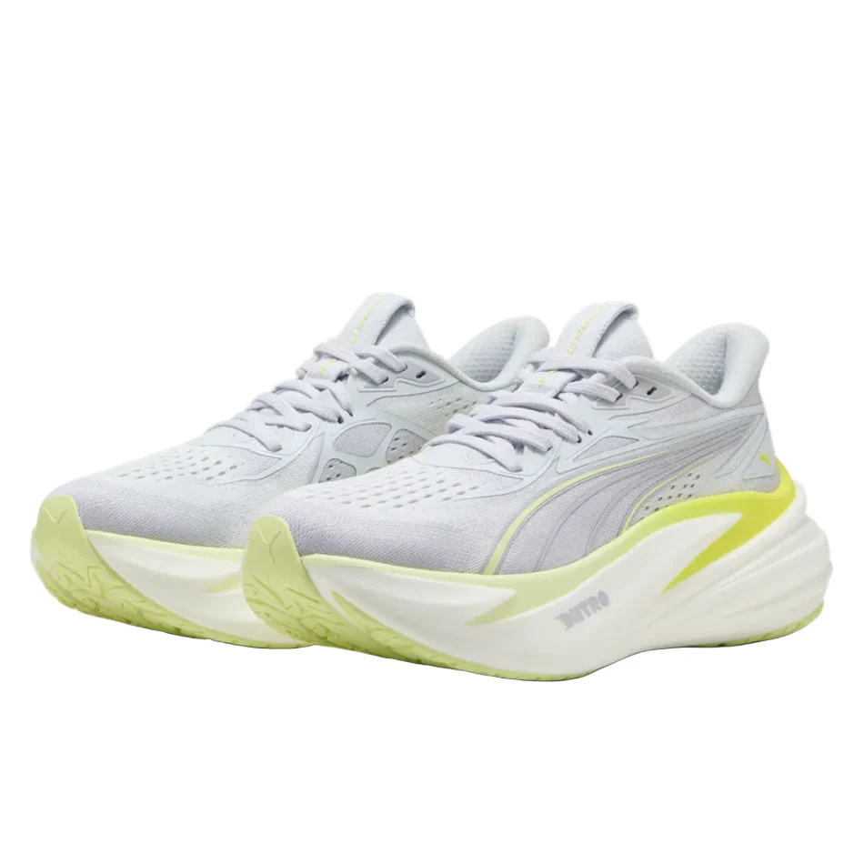 PUMA Women's MagMax NITRO 2 Running Shoes in Silver Mist/Apple Spritz SS26 - Image 3