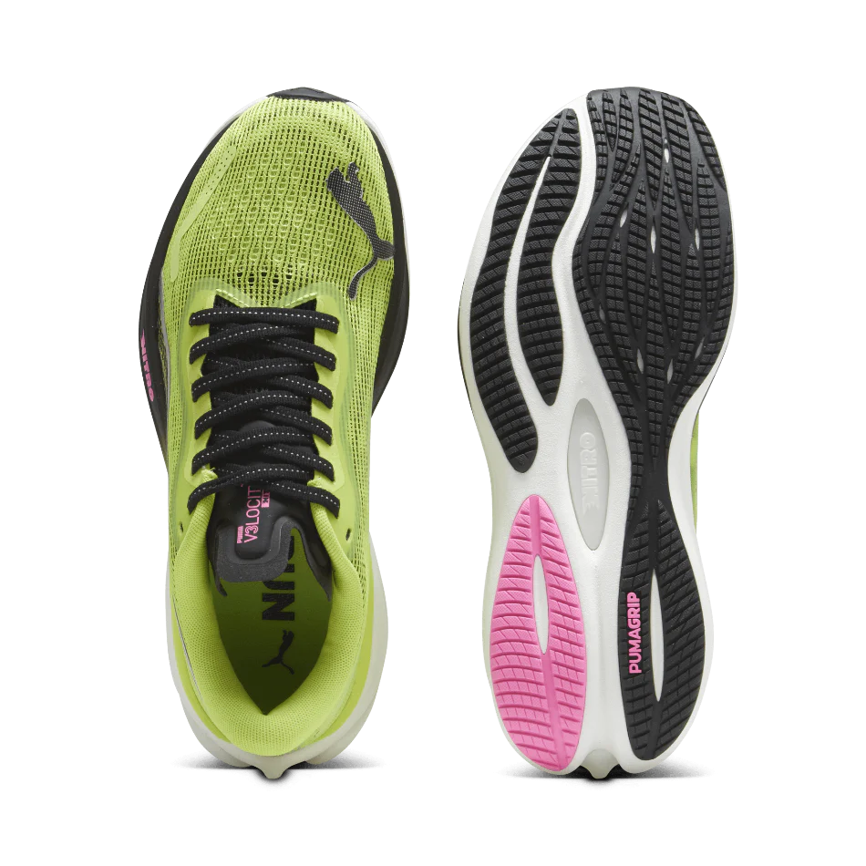 Puma Velocity Nitro 3 Women's Running Shoes SS24 Lime Pow-PUMA Black-Poison Pink - Image 4