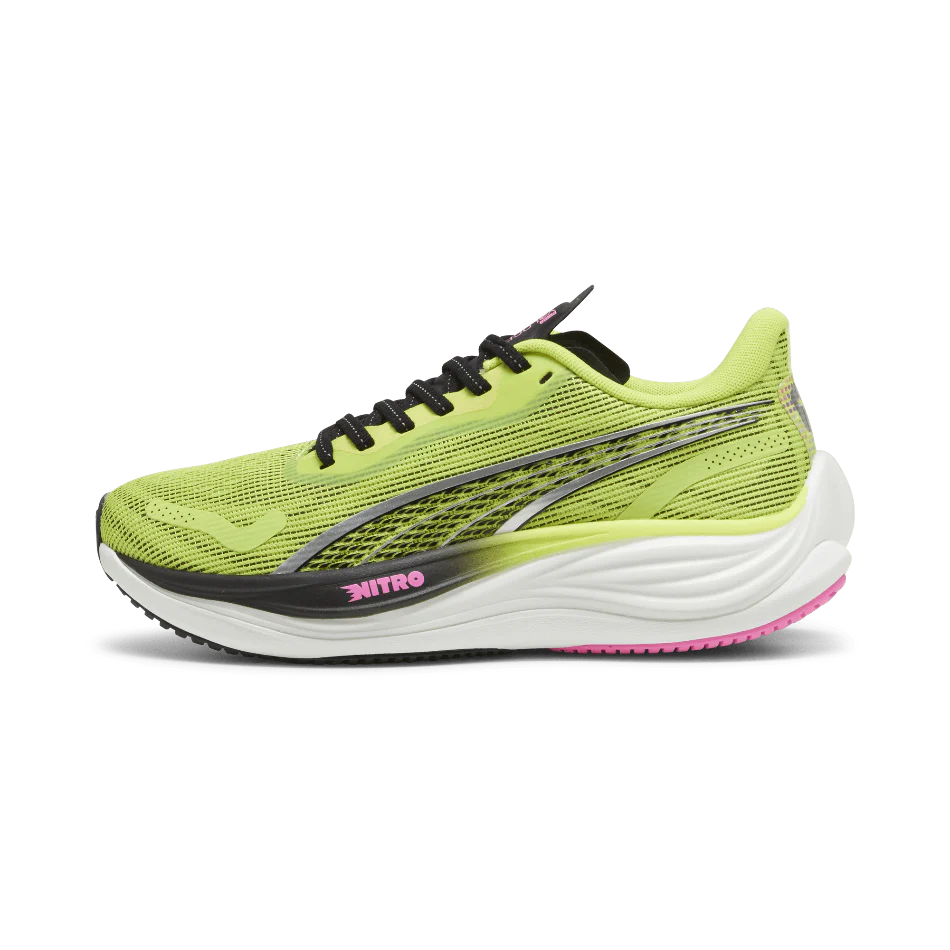 Puma Velocity Nitro 3 Women's Running Shoes SS24 Lime Pow-PUMA Black-Poison Pink - Image 6