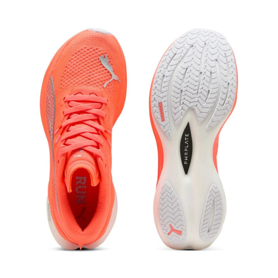 Puma Women's Deviate NITRO 3 Running Shoes in Glowing Red/Puma Silver SS25 - Image 4