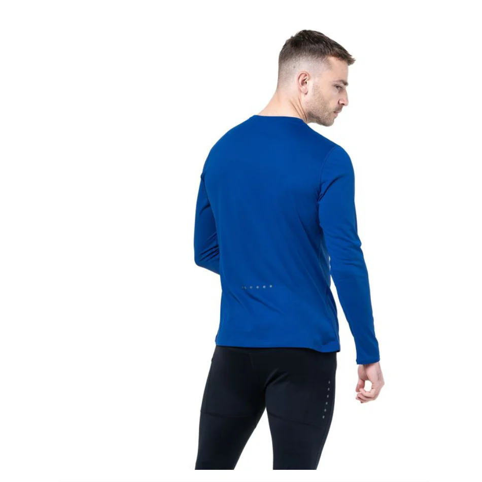 Ronhill Men's Core Long Sleeved Tee in Dark Cobalt/Bright White AW25 - Image 2