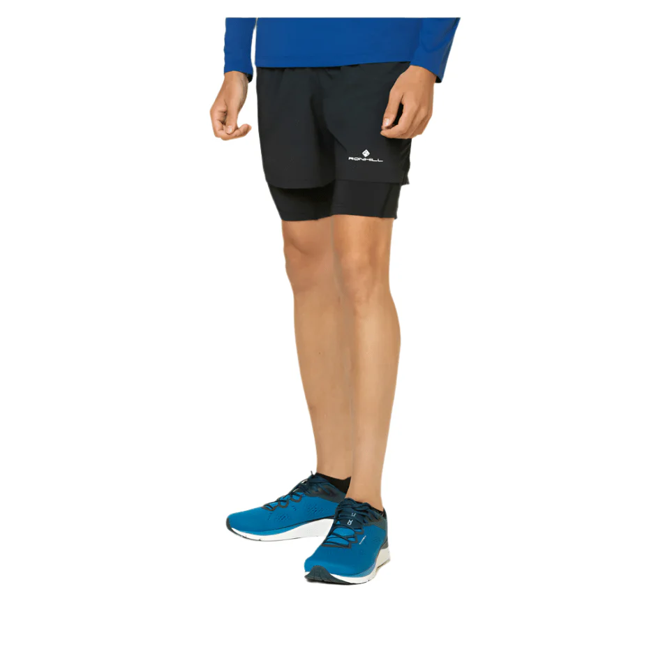 Ronhill Men's Core Twin Short in All Black AW25