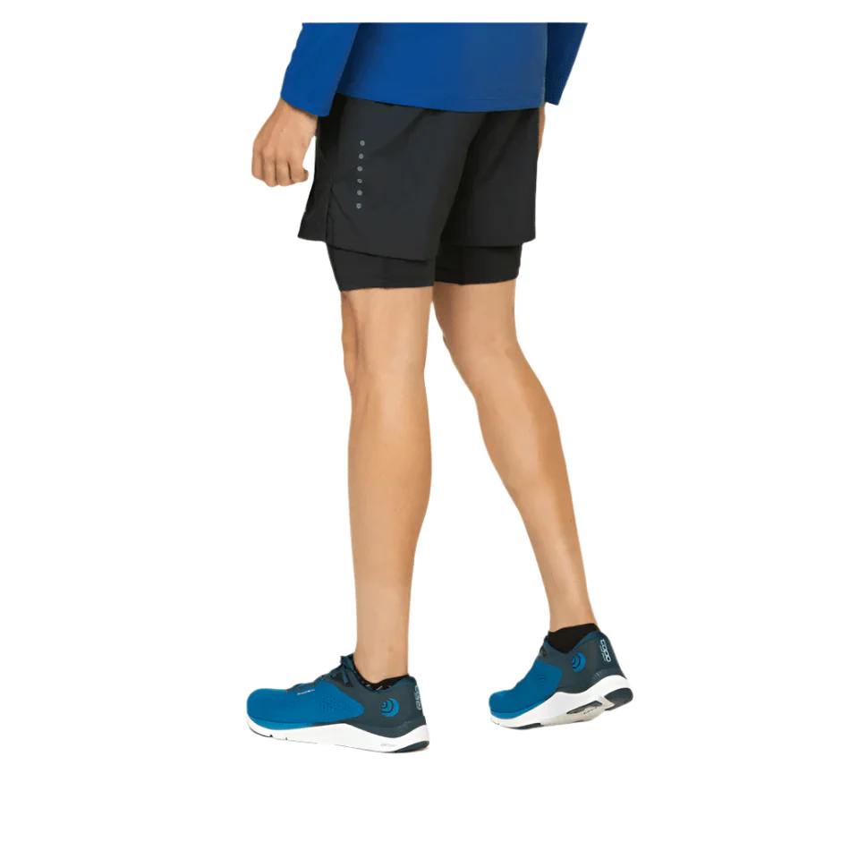 Ronhill Men's Core Twin Short in All Black AW25 - Image 2