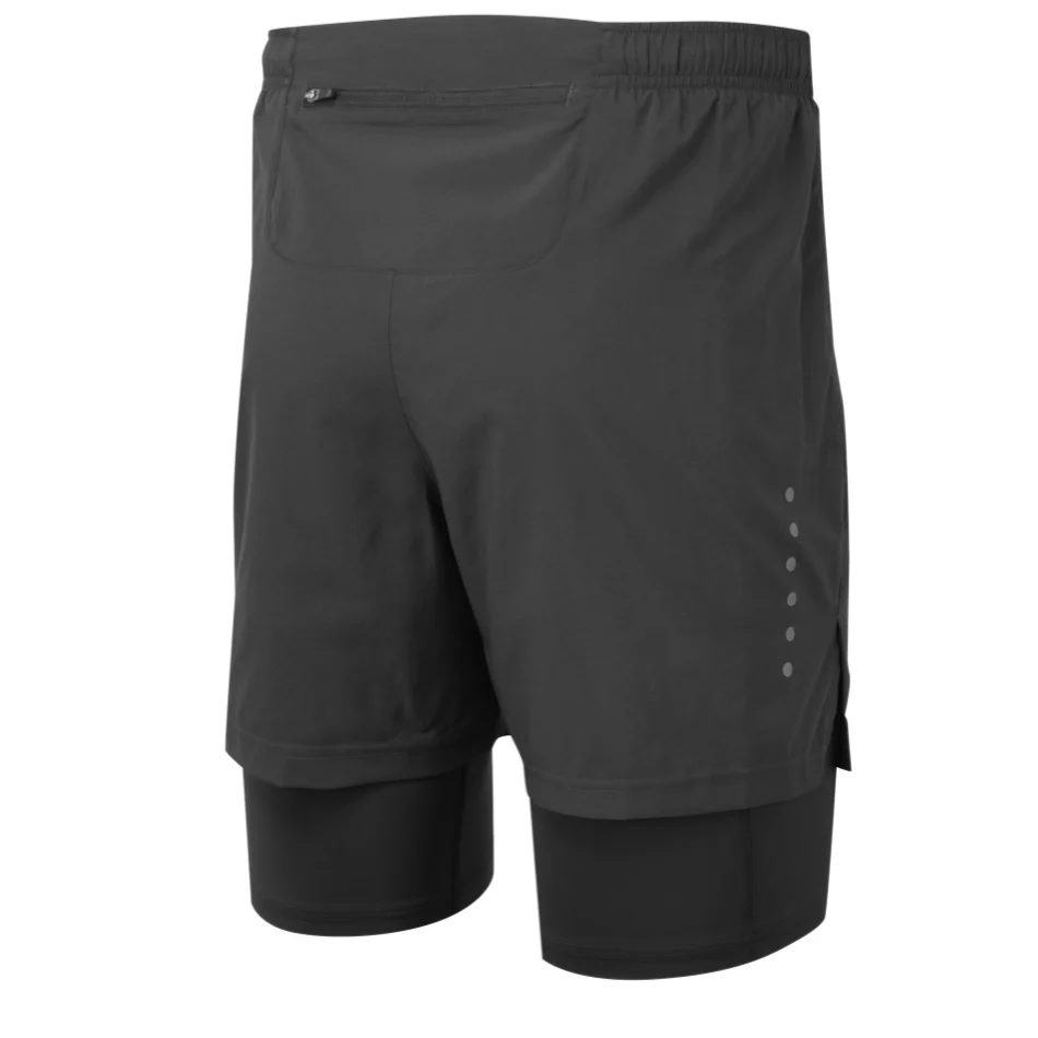 Ronhill Men's Core Twin Short in All Black AW25 - Image 4