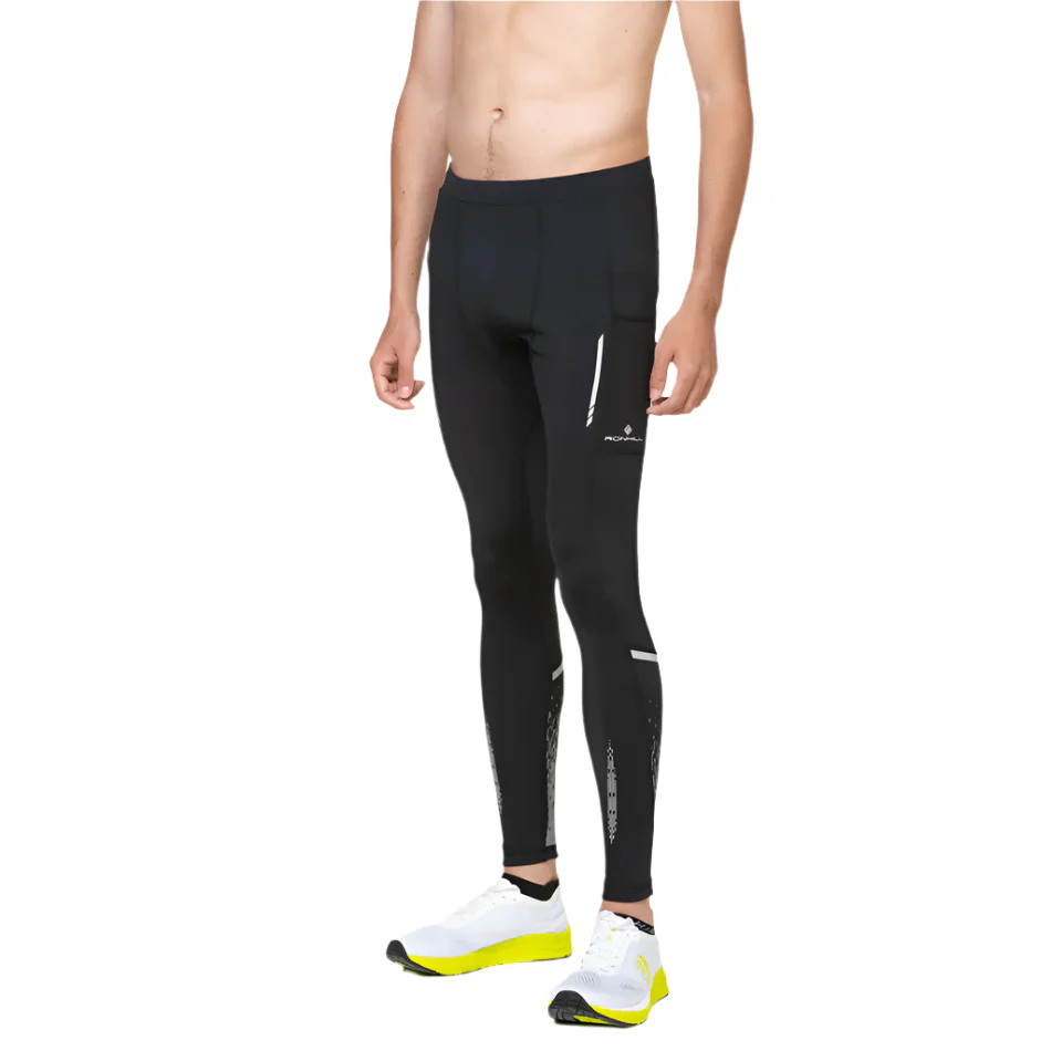 Ronhill Men's Tech Reflect Tight in Black/Reflect AW25 - Image 3