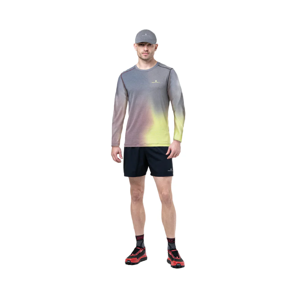 Ronhill Tech Golden Hour Long Sleeved Tee in Acid Merge AW25 - Image 3