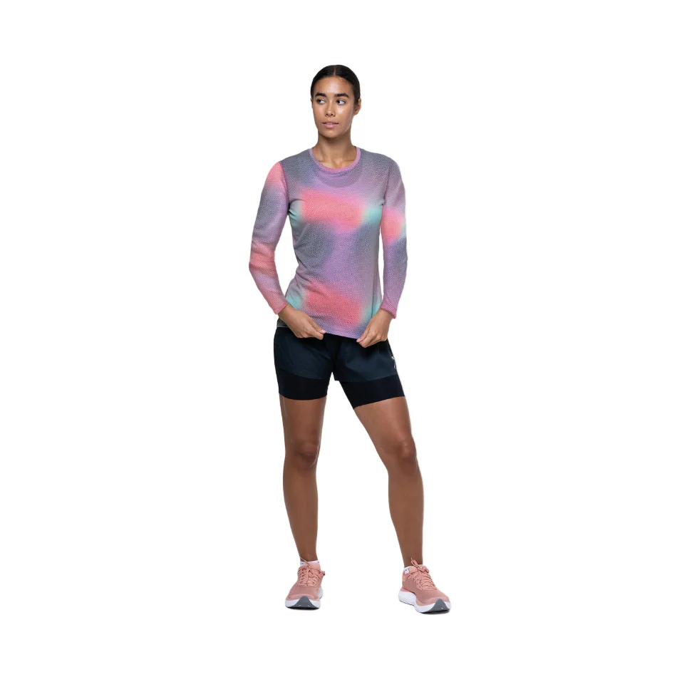 Ronhill Women's Tech Golden Hour Long Sleeved Tee in Multi Glow AW25 - Image 3