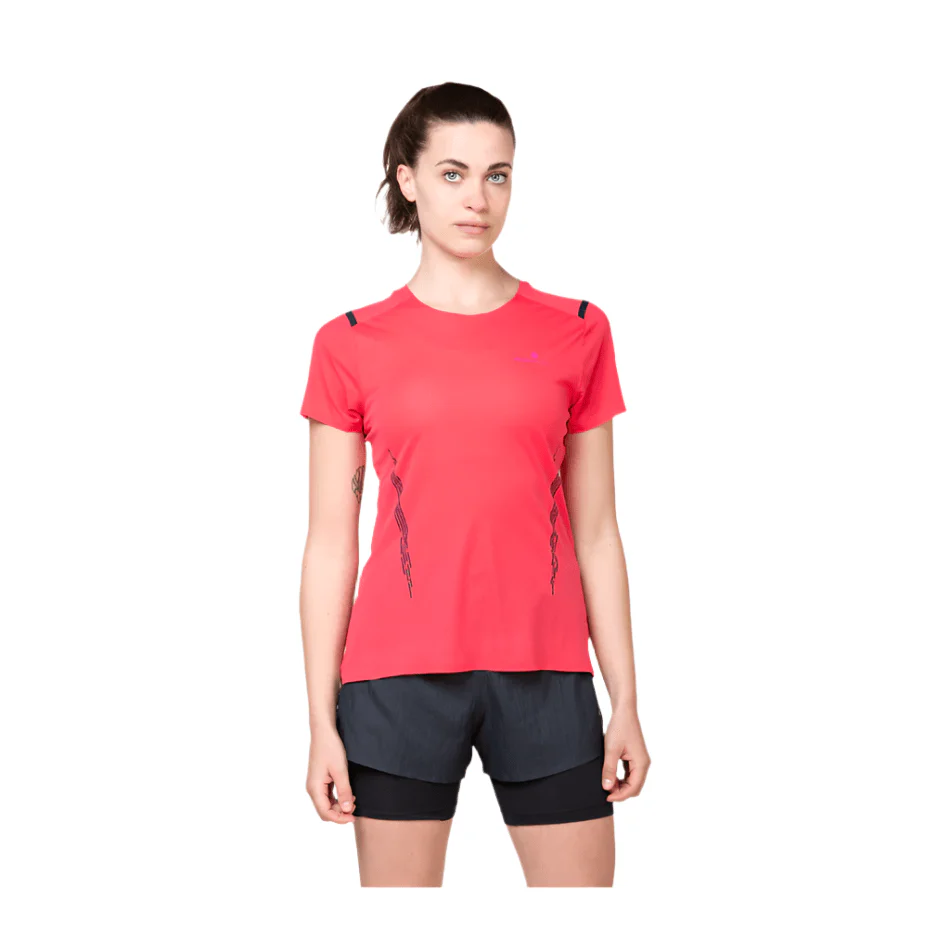 Ronhill Women's Tech Race Short Sleeved Tee in Sunset/Razzmataz SS25