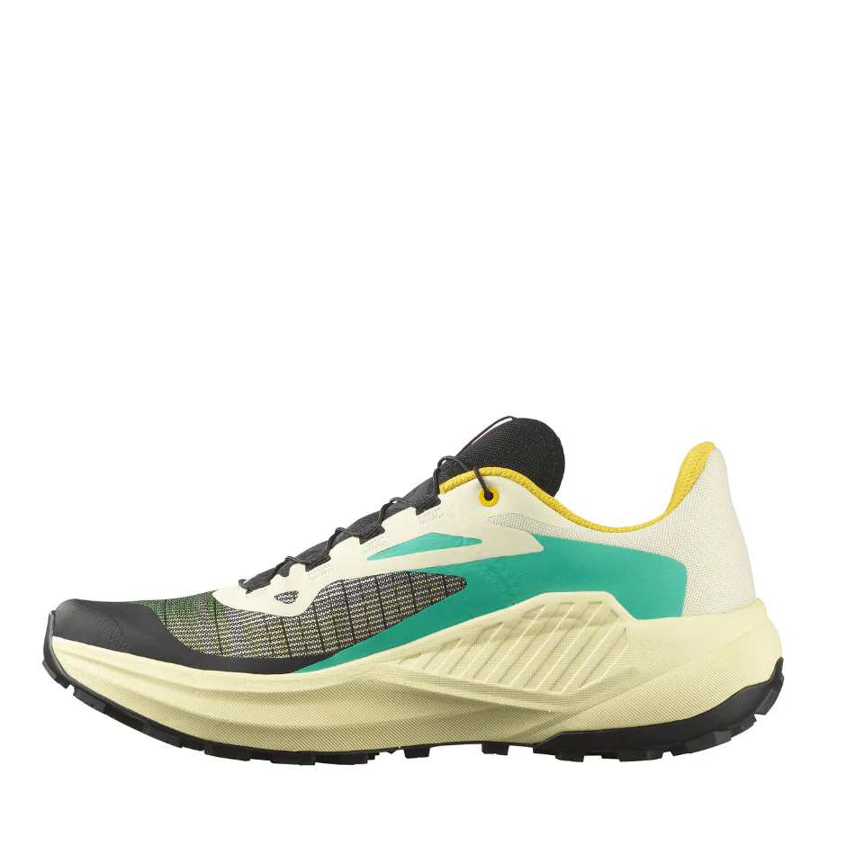 Salomon Men's Genesis Running Shoes in Transparent Yellow/Black/Willowherb AW25 - Image 5