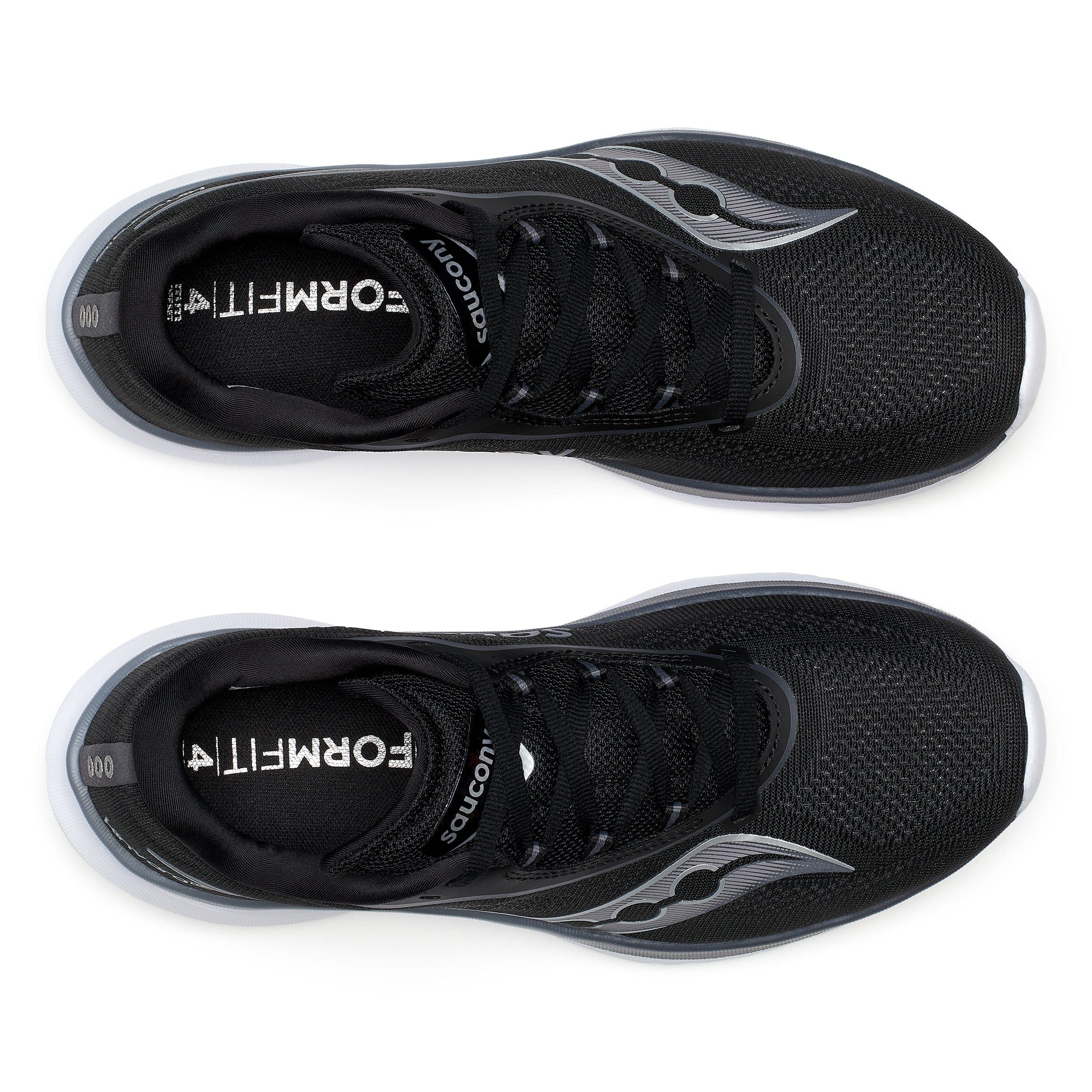 Saucony Kinvara 15 Women's Running Shoes in Black/White - Image 4