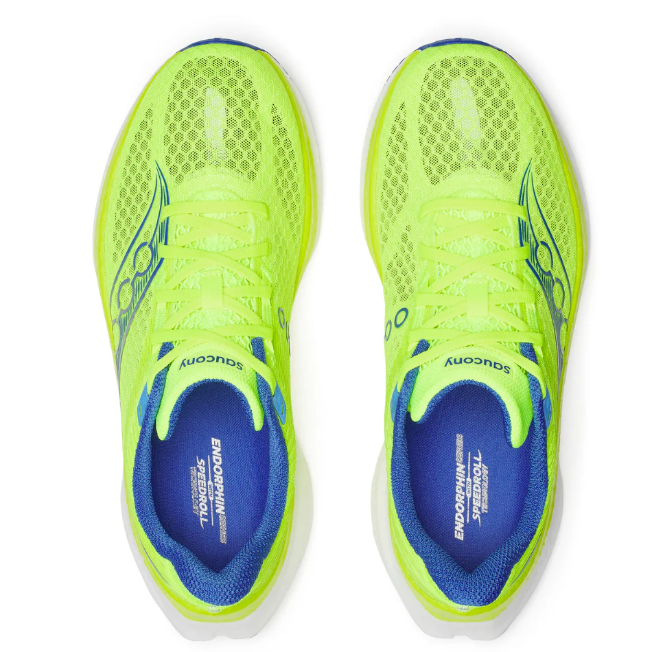 Saucony Men's Endorphin Speed 5 Running Shoes in Citron/Lapis - Online Exclusive - Image 2