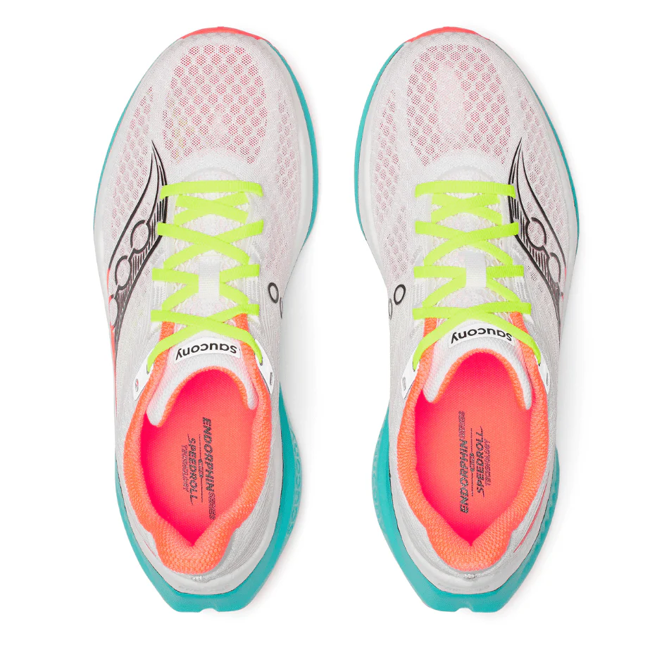 Saucony Men's Endorphin Speed 5 Running Shoes in White/Mutant AW25 - Image 2
