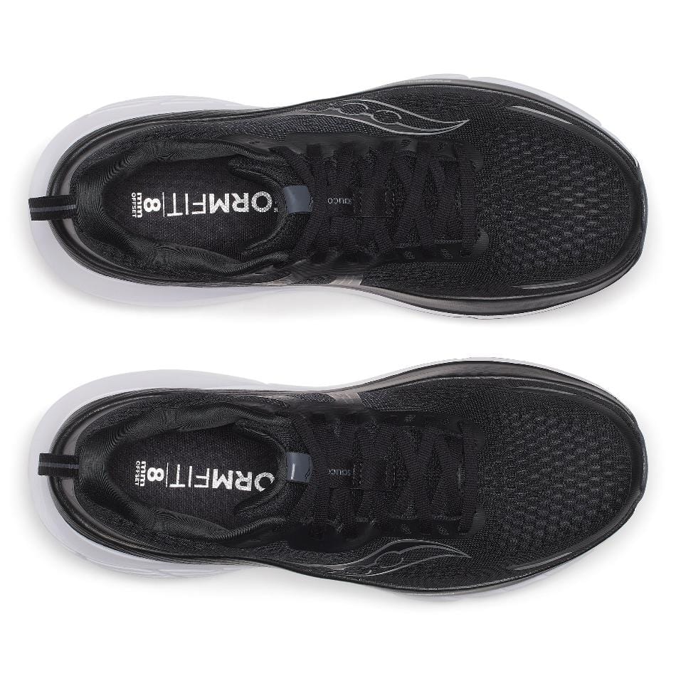 Saucony Men's Guide 18 Running Shoes in Black/White AW25 - Image 4