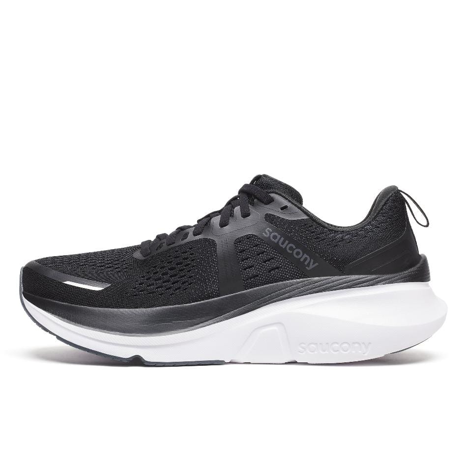 Saucony Men's Guide 18 Running Shoes in Black/White AW25 - Image 6