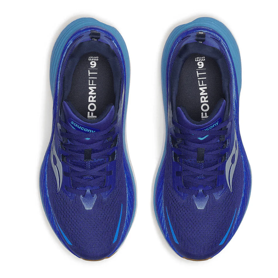 Saucony Men's Hurricane 24 Running Shoes in Azurite SS25 - Image 5
