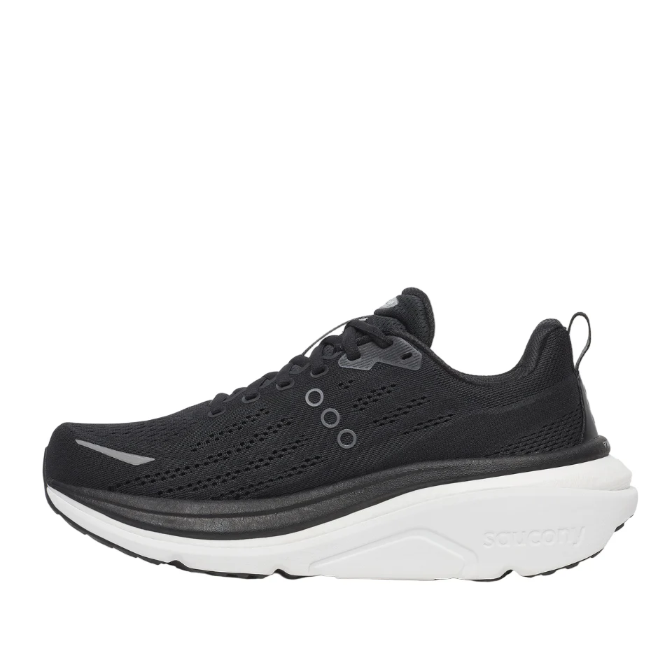 Saucony Men's Hurricane 25 Running Shoes in Black/White - Online Exclusive - Image 6