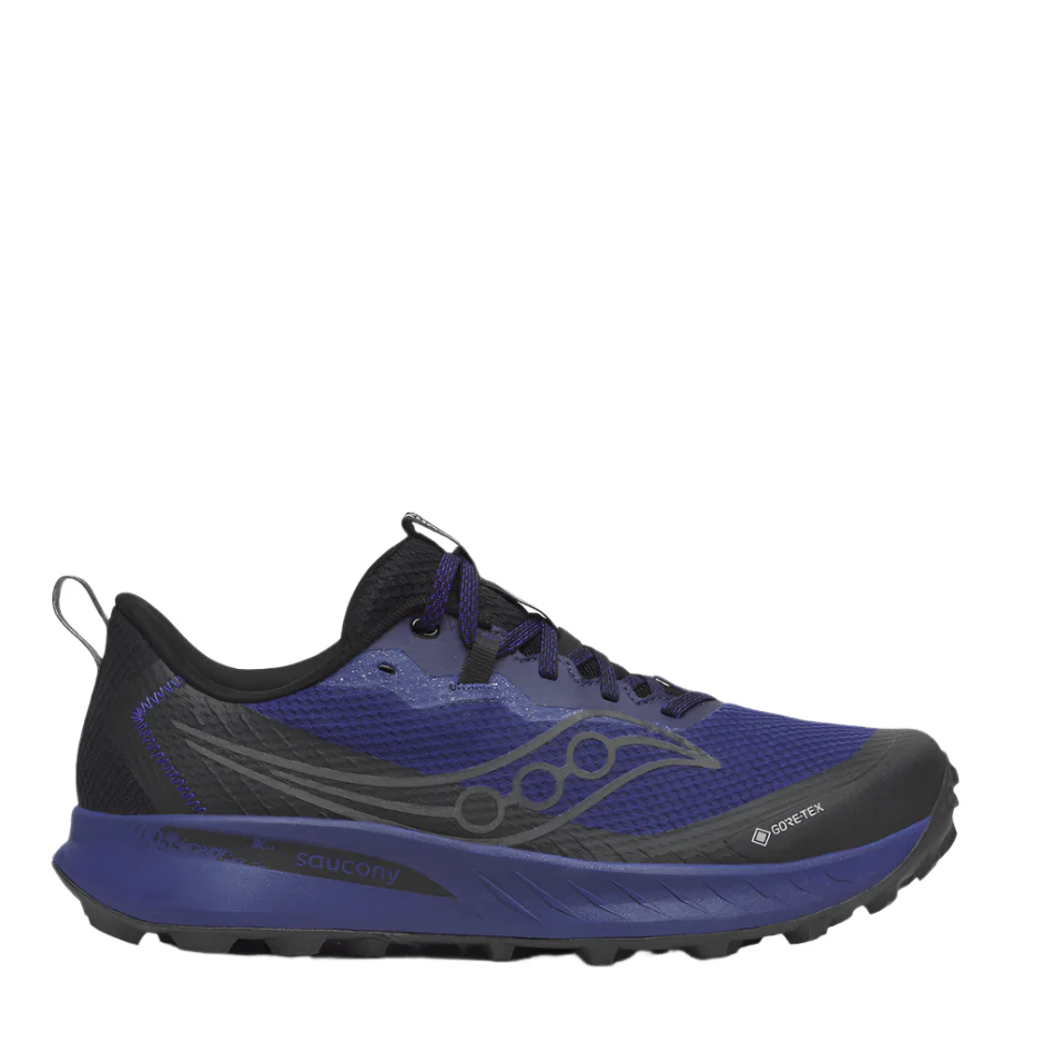 Saucony Men's Peregrine 15 GTX Trail Running Shoes in Regal/Black AW25