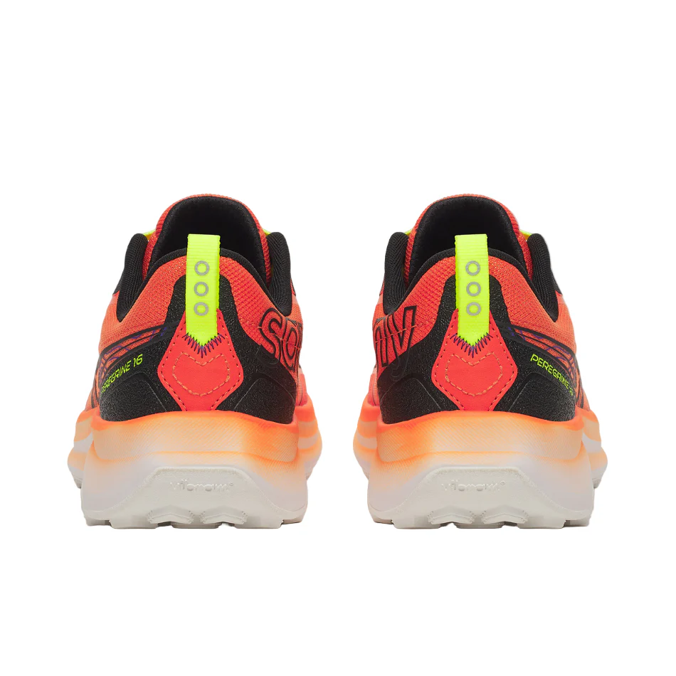 Saucony Men's Peregrine 16 Trail Running Shoes in Fire/Black SS26 - Image 3