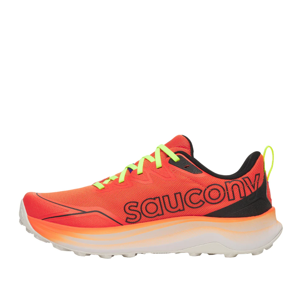 Saucony Men's Peregrine 16 Trail Running Shoes in Fire/Black SS26 - Image 6