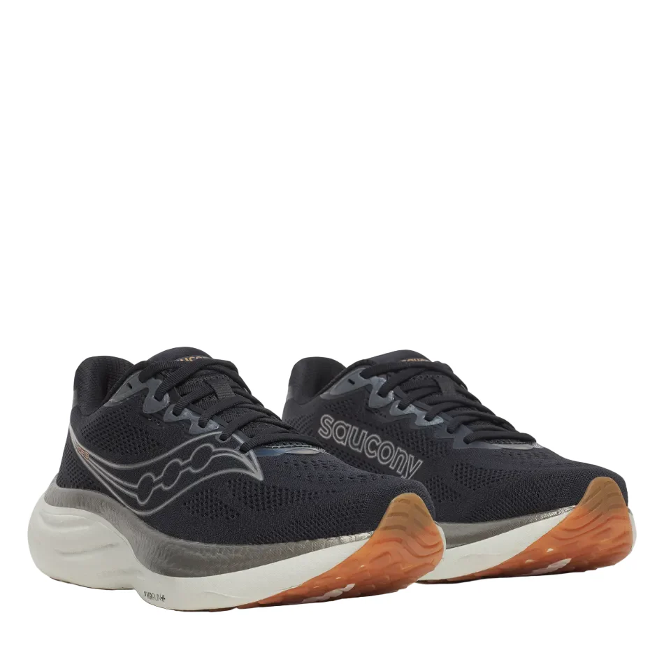 Saucony Men's Ride 19 Running Shoes in Black/Pewter - Online Exclusive - Image 4