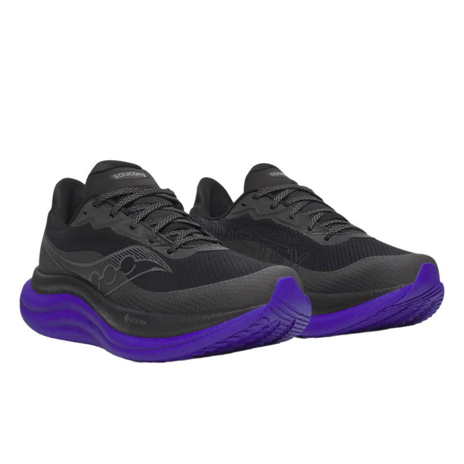 Saucony Men's Triumph 23 GTX Running Shoes in Black/Regal AW25 - Image 5