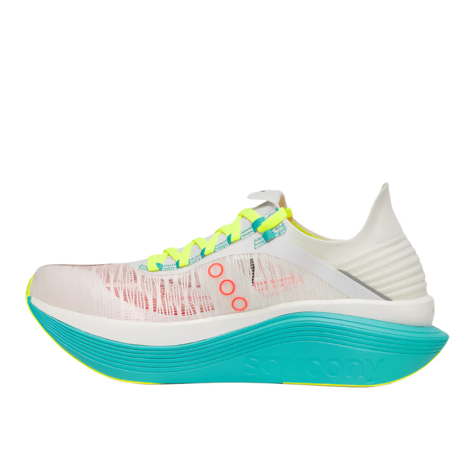 Saucony Unisex Endorphin Elite 2 Running Shoes in White/Mutant AW25 - Image 6
