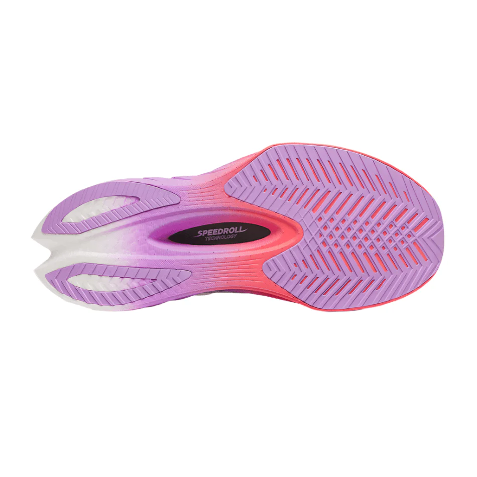 Saucony Women's Endorphin Pro 4 Running Shoes in White/Crocus AW25 - Image 3