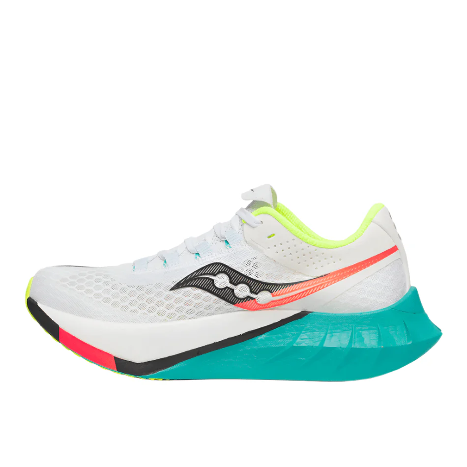 Saucony Women's Endorphin Pro 4 Running Shoes in White/Mutant AW25 - Image 6