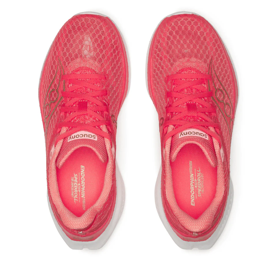 Saucony Women's Endorphin Speed 5 Running Shoes in Coral/Salmon AW25 - Image 2